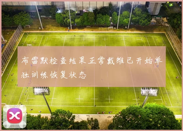 布雷默检查结果正常戴维已开始单独训练恢复状态